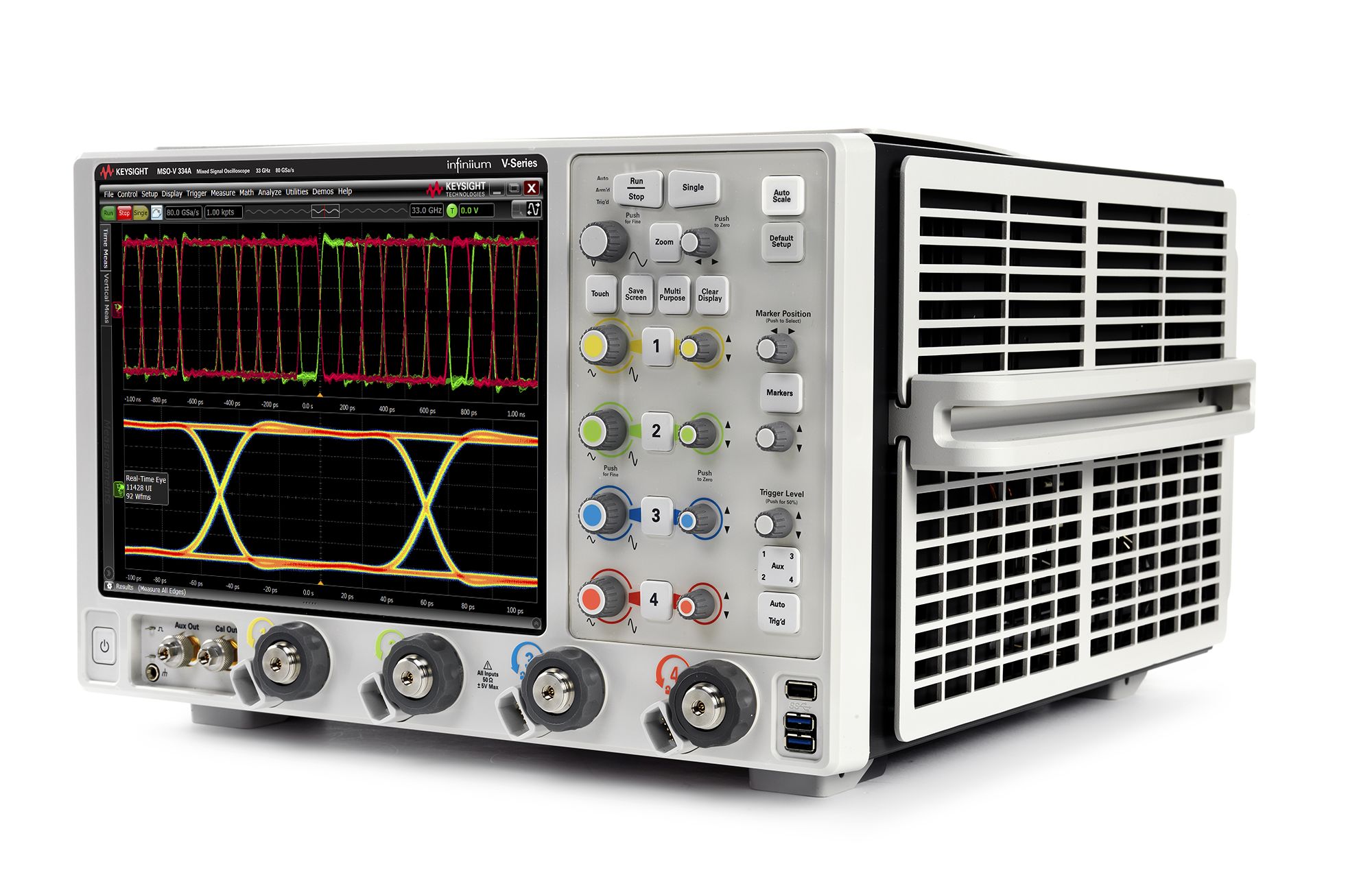 Keysight MSOV334A Mixed Signal Oscilloscope / 33 GHz / 4 Analog Plus 16 Digital Channels