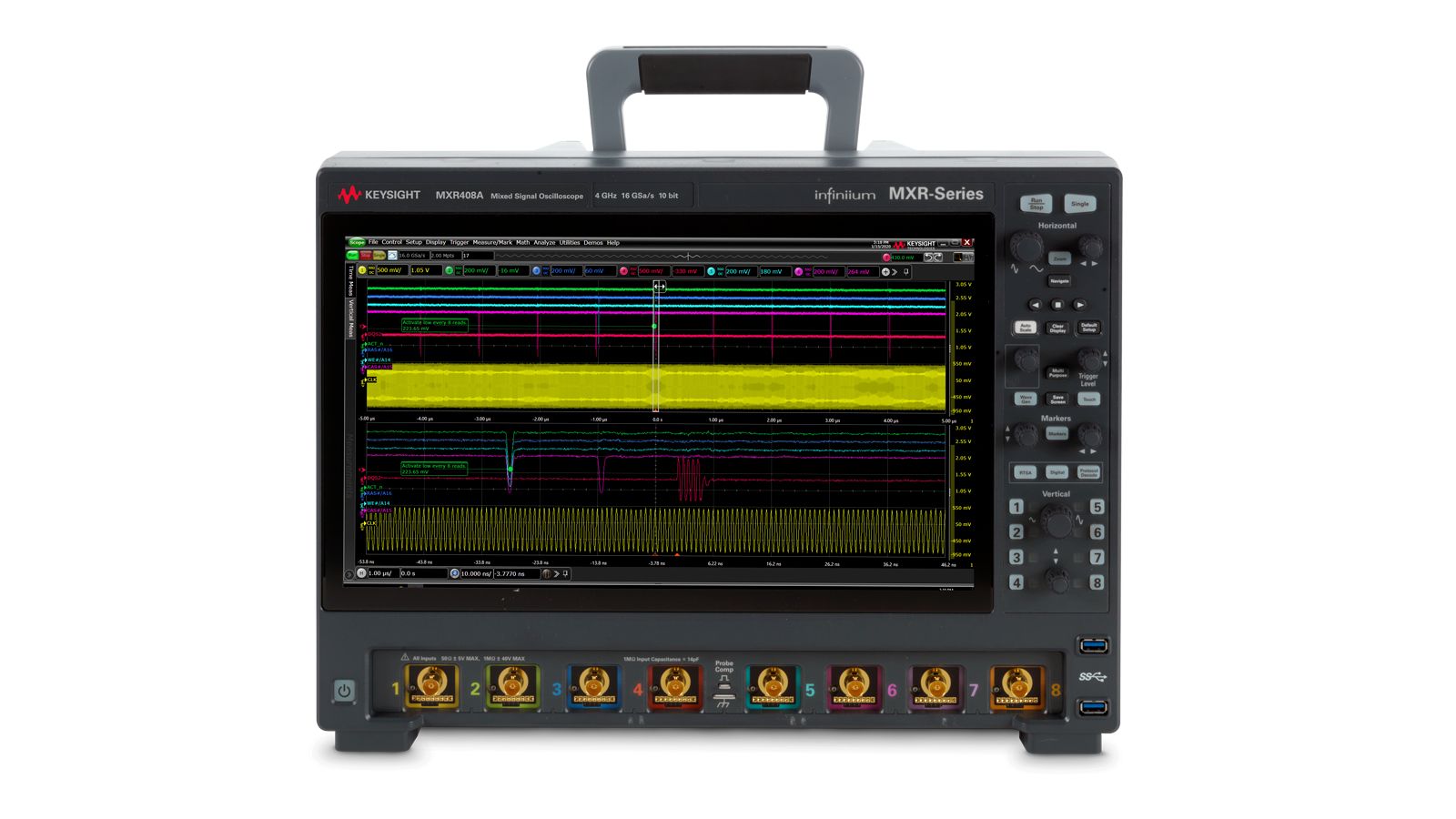 Keysight MXR408A Infiniium MXR-Series Real-Time Oscilloscope / 4 GHz / 16 GSa/s / 8 Channels