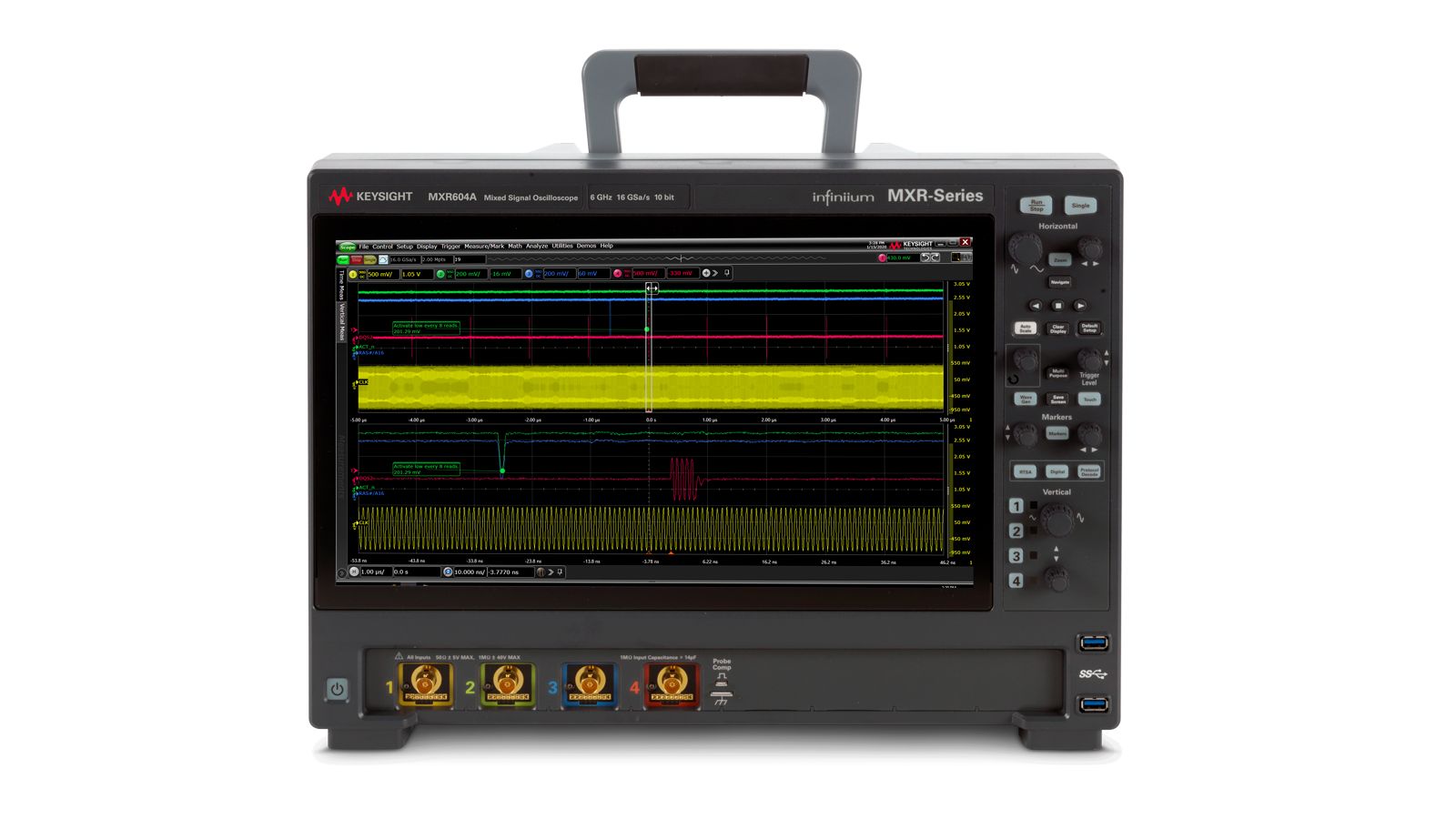 Keysight MXR604A Infiniium MXR-Series Real-Time Oscilloscope / 6 GHz / 16 GSa/s / 4 Channels