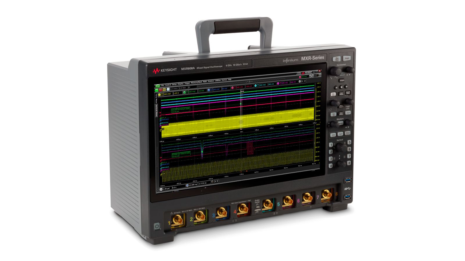 Keysight MXR608A Infiniium MXR-Series Real-Time Oscilloscope / 6 GHz / 16 GSa/s / 8 Channels