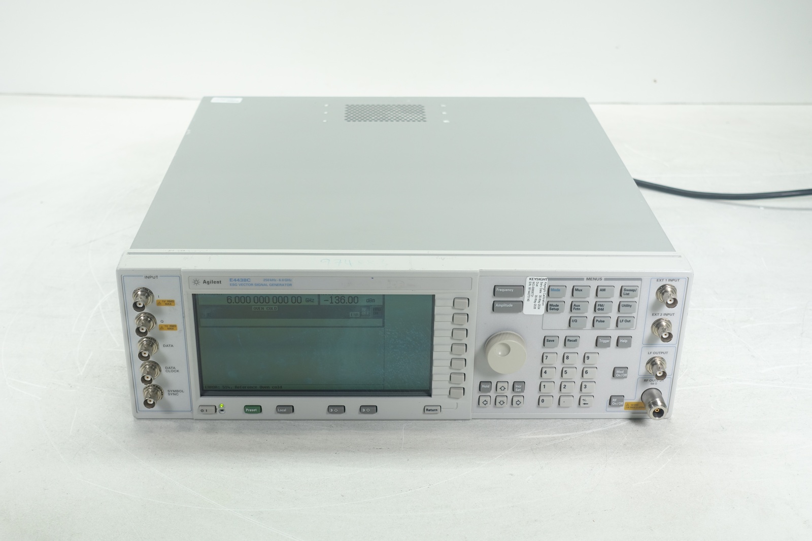 Keysight E4438C-506 Signal Generators ESG Vector Signal Generator / 250 kHz  to 6 GHz