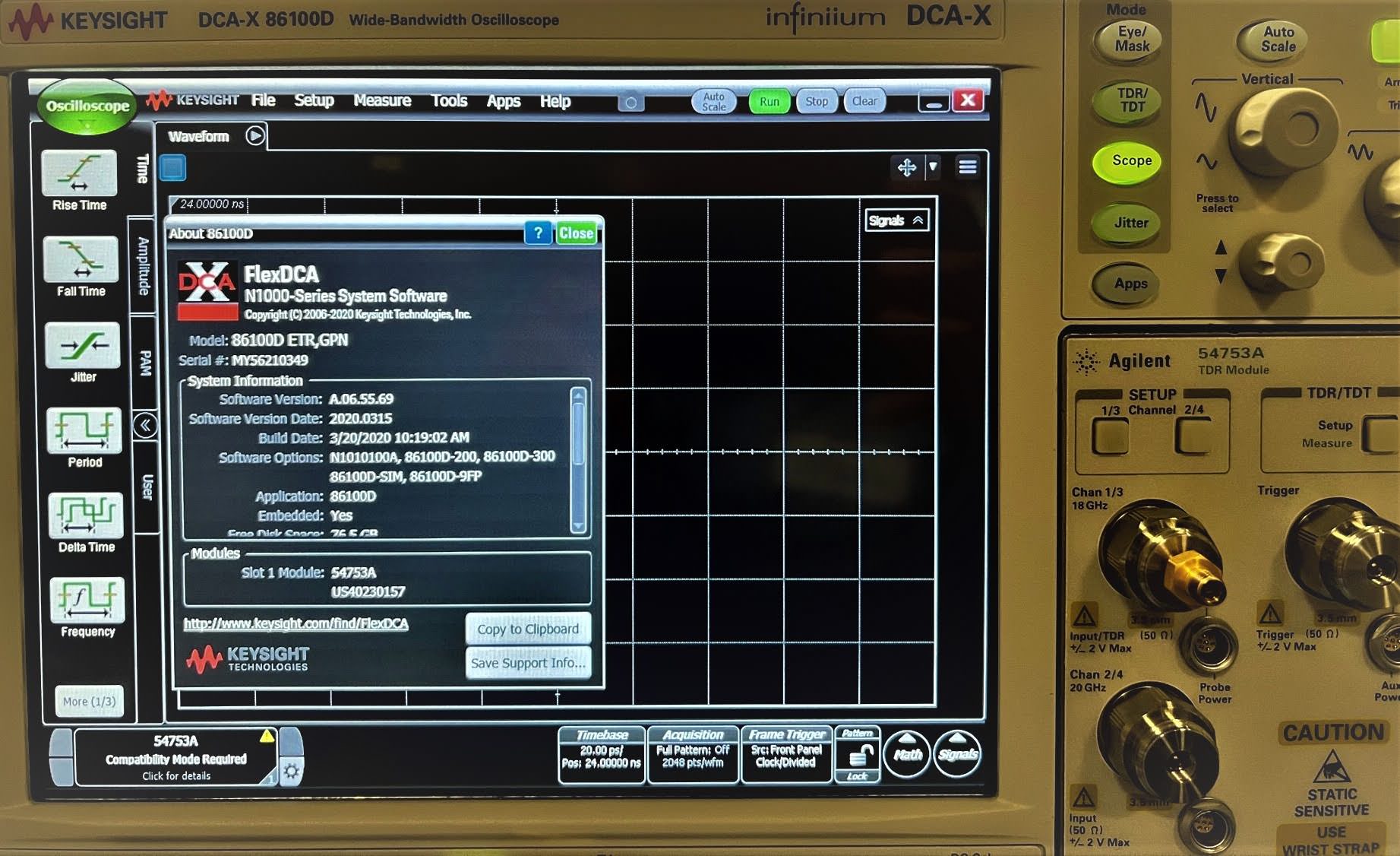 Keysight 54753A Single Ended TDR/TDT Plug-In Module