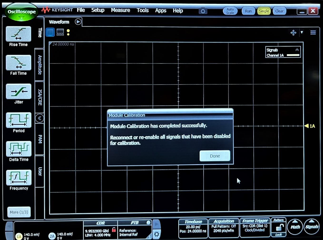 Keysight 54753A Single Ended TDR/TDT Plug-In Module