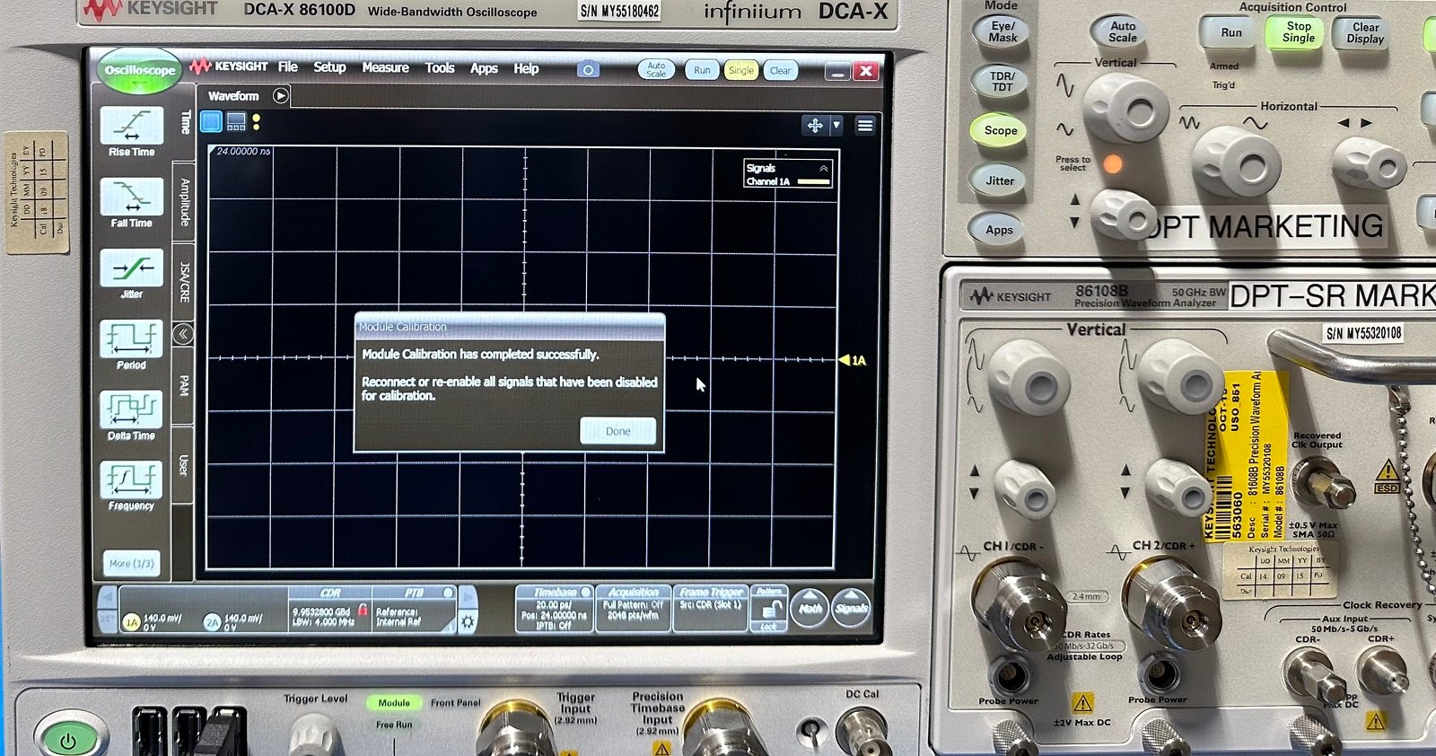 Keysight 86100D Infiniium DCA-X Wide-Bandwidth Oscilloscope Mainframe