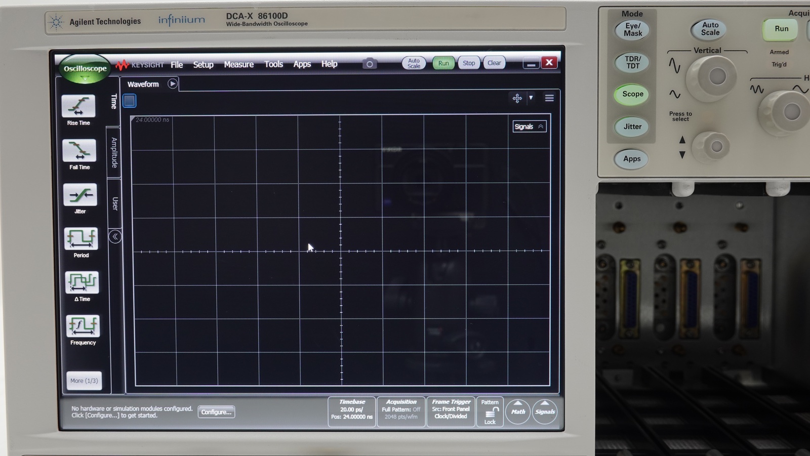 Keysight 86100D Infiniium DCA-X Wide-Bandwidth Oscilloscope Mainframe