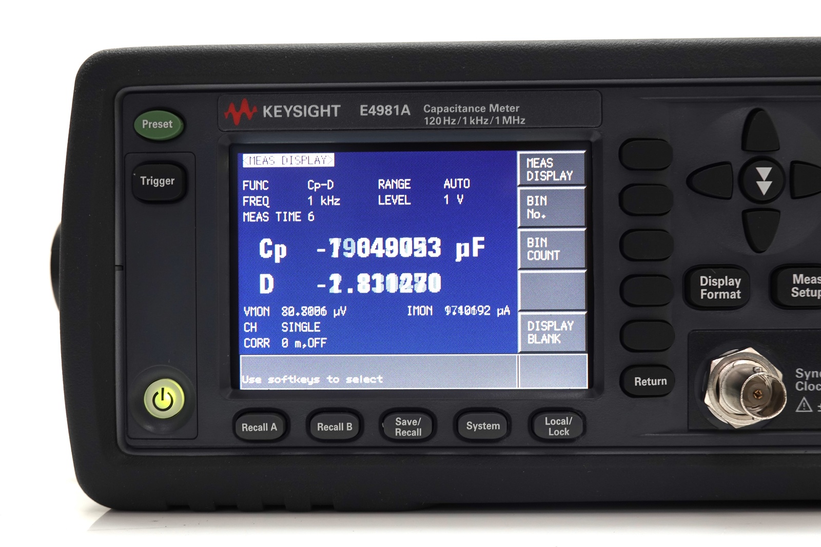 Keysight E4981A Impedance Analyzers Capacitance Meter