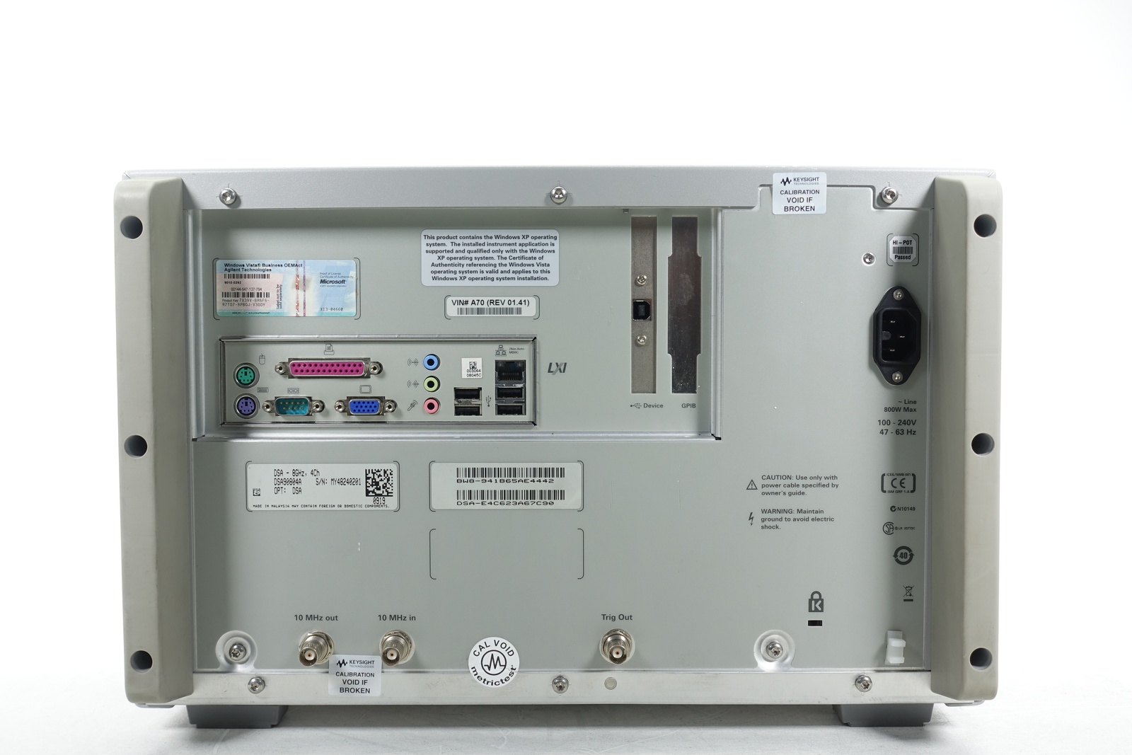 Keysight DSA90804A Infiniium High Performance Oscilloscope / 8GHz / 40GSa/s / 4 Channels / 50M Memory