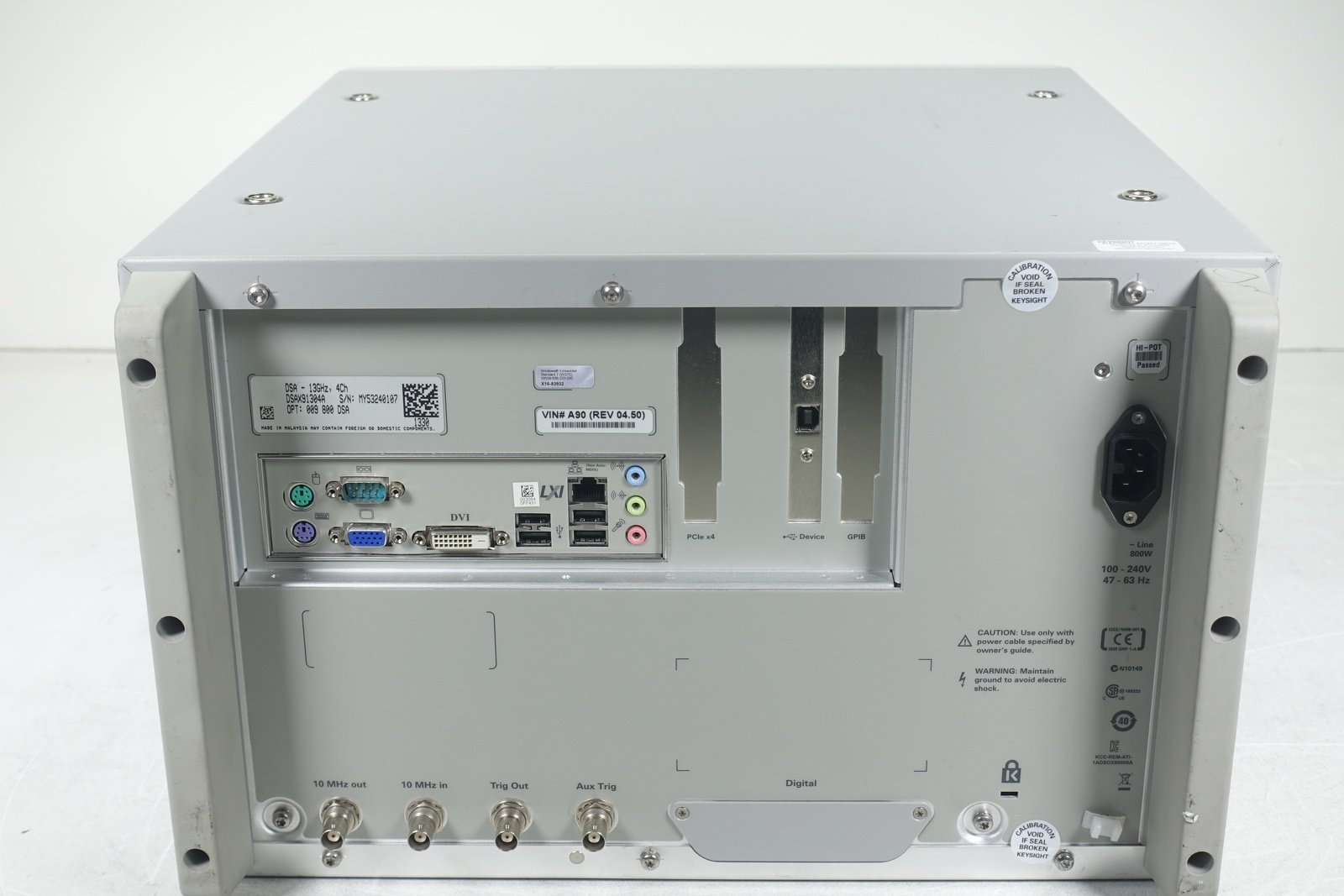 Keysight DSAX91304A Infiniium High-Performance Oscilloscope / 13 GHz / 80/40 GSAa/s / 4 Channel / 50M