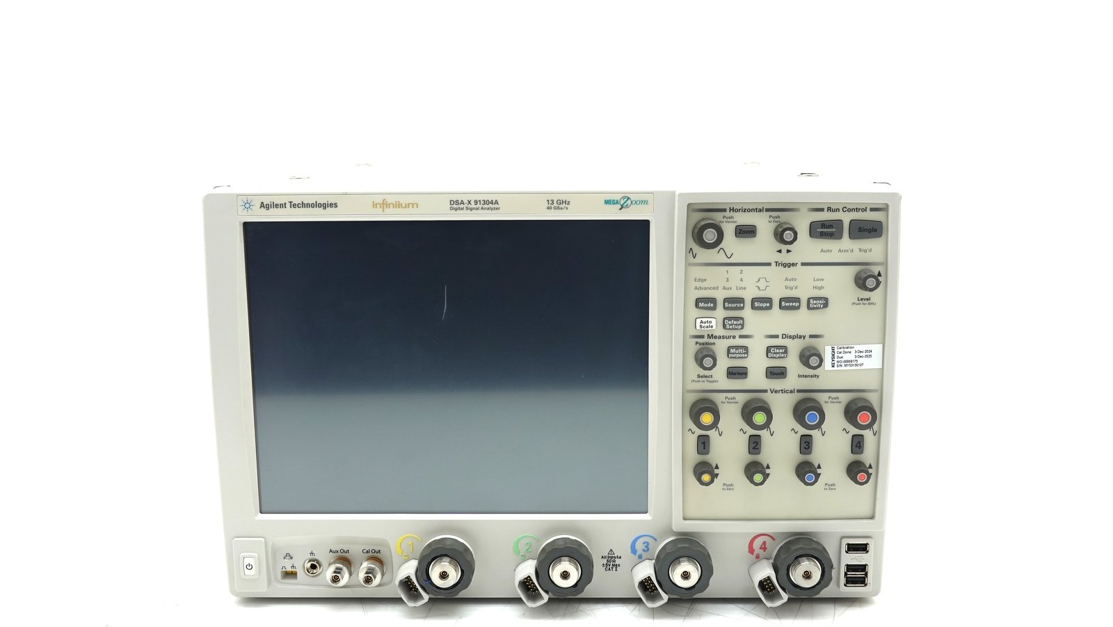 Keysight DSAX91304A Infiniium High-Performance Oscilloscope / 13 GHz / 80/40 GSAa/s / 4 Channel / 50M