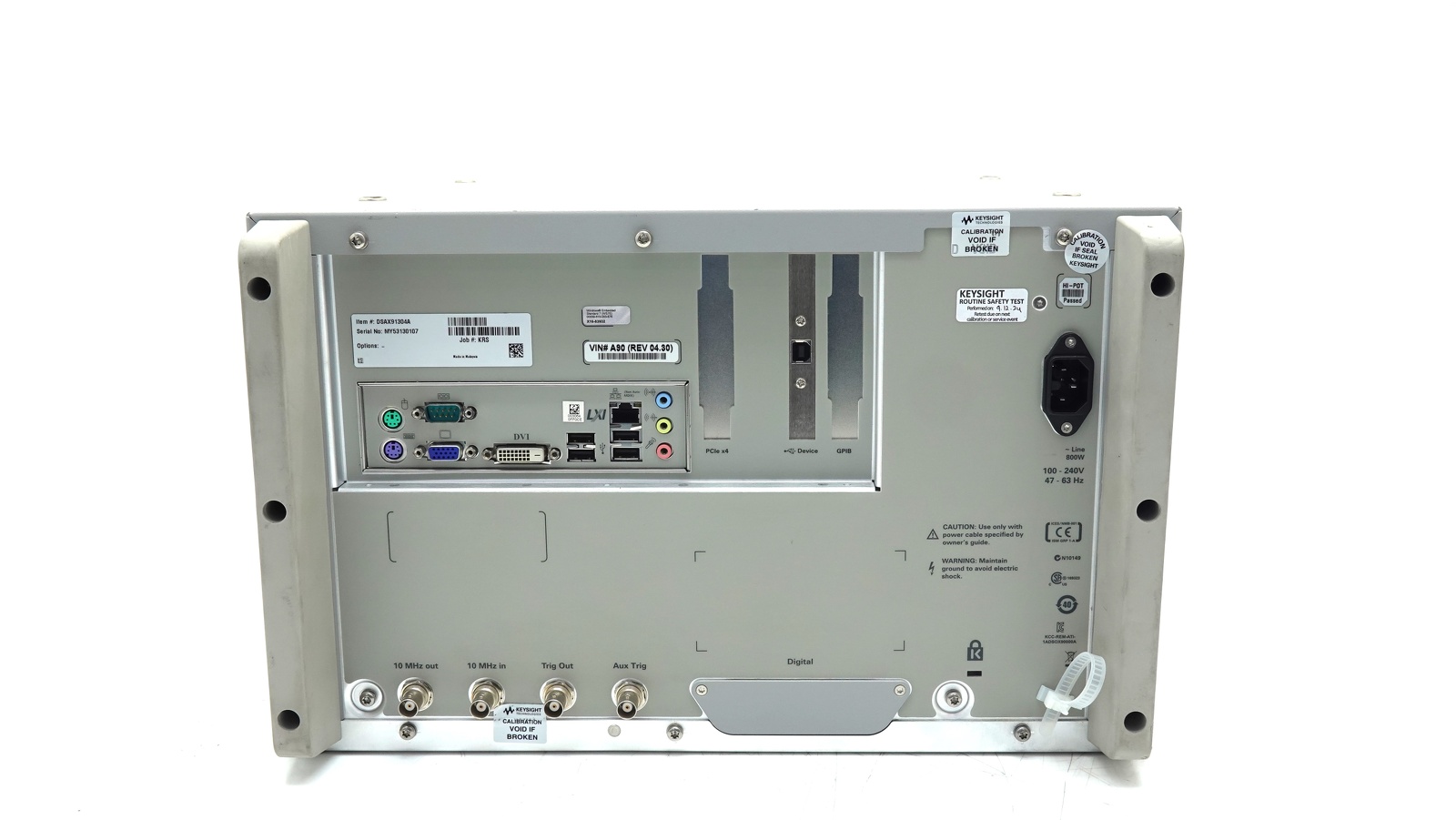 Keysight DSAX91304A Infiniium High-Performance Oscilloscope / 13 GHz / 80/40 GSAa/s / 4 Channel / 50M