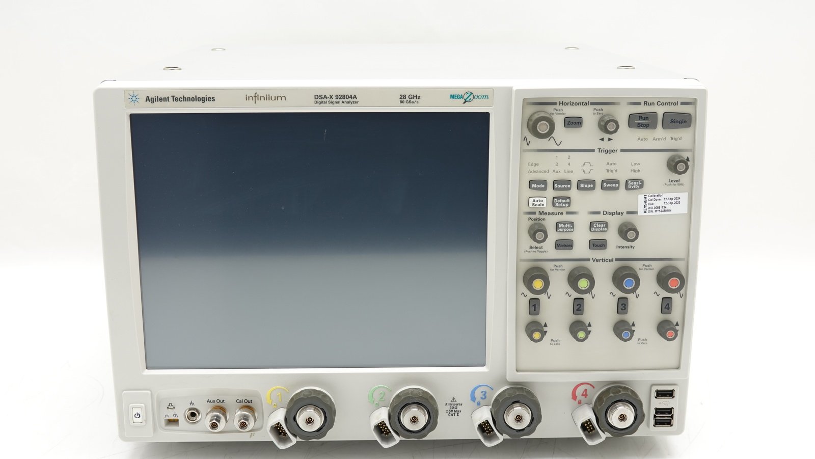 Keysight DSAX92804A Infiniium High-Performance Oscilloscope / 28 GHz / 80/40 GSa/s / 4 Channel / 50M