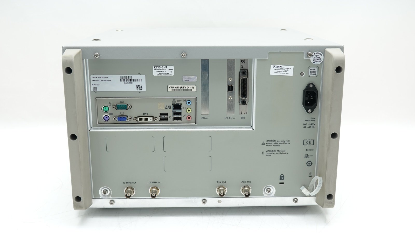 Keysight DSAX92804A Infiniium High-Performance Oscilloscope / 28 GHz / 80/40 GSa/s / 4 Channel / 50M