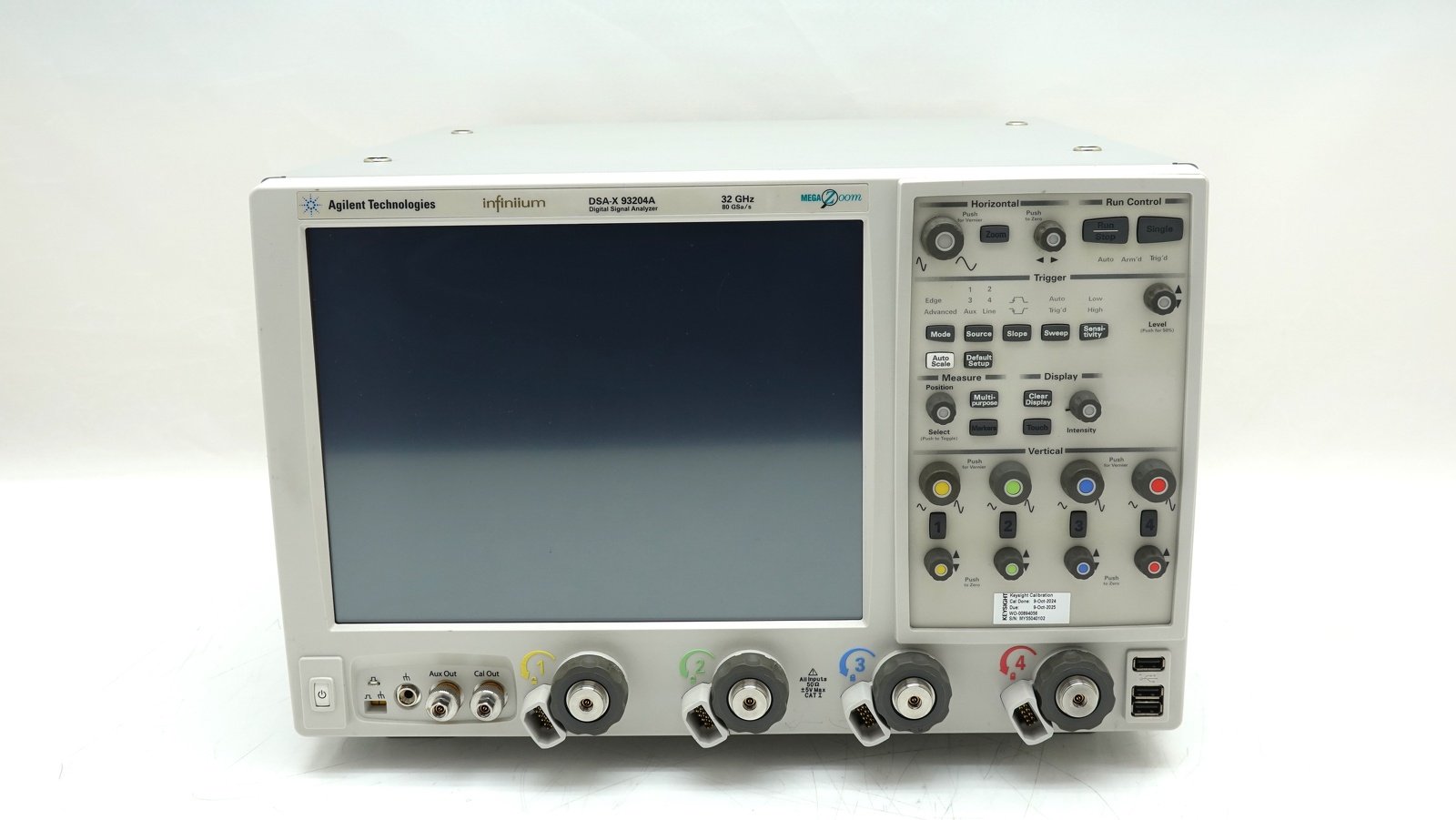 Keysight DSAX93204A Infiniium High-Performance Oscilloscope / 33 GHz / 80/40 GSa/s / 4 Channel / 50M