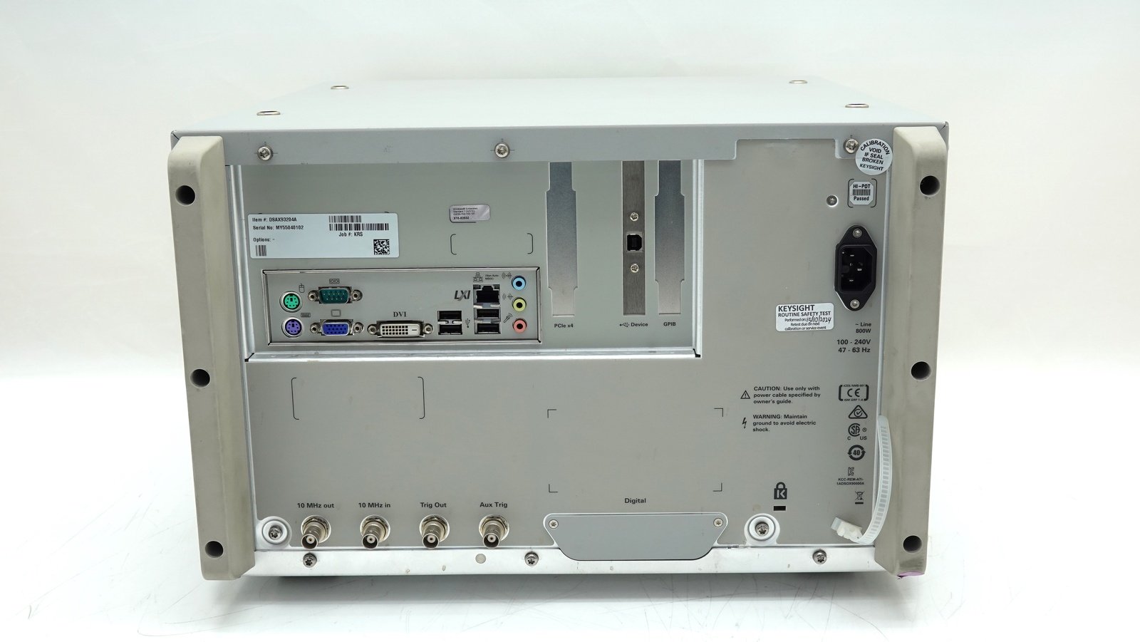 Keysight DSAX93204A Infiniium High-Performance Oscilloscope / 33 GHz / 80/40 GSa/s / 4 Channel / 50M