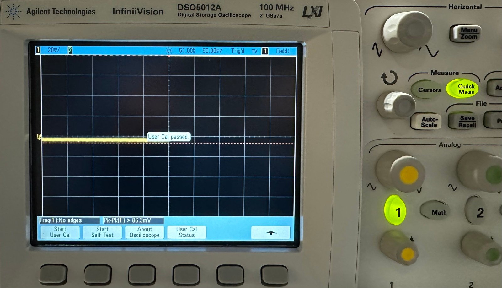 Keysight DSO5012A Oscilloscope / 5000 Series / 100MHz / 2 Channel