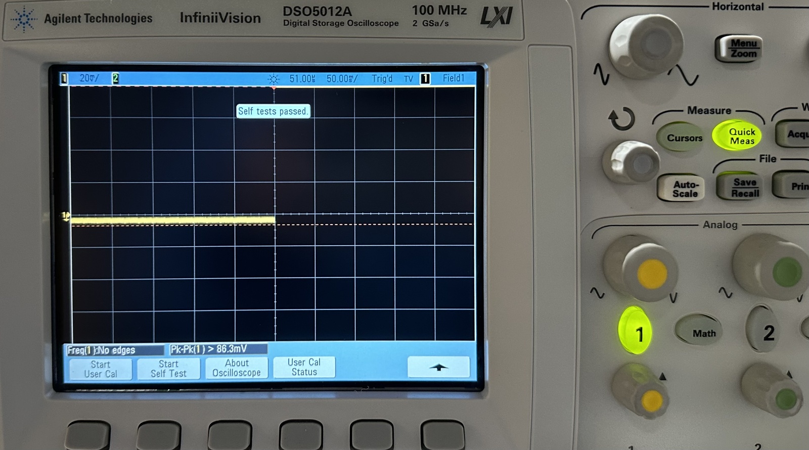 Keysight DSO5012A Oscilloscope / 5000 Series / 100MHz / 2 Channel