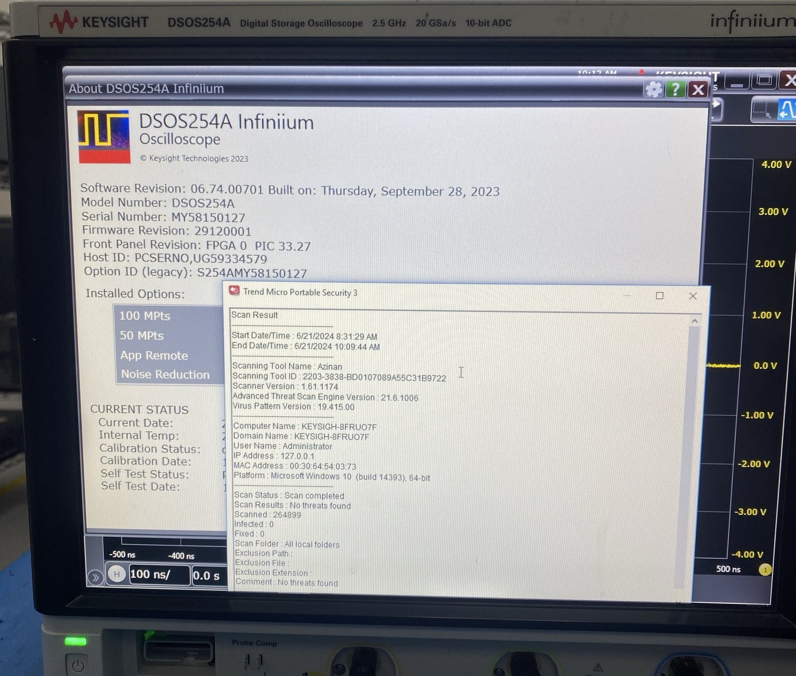 Keysight DSOS254A 