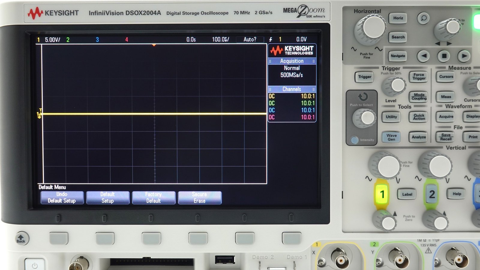 Keysight DSOX2004A Oscilloscope / 70 MHz / 4 Analog Channels