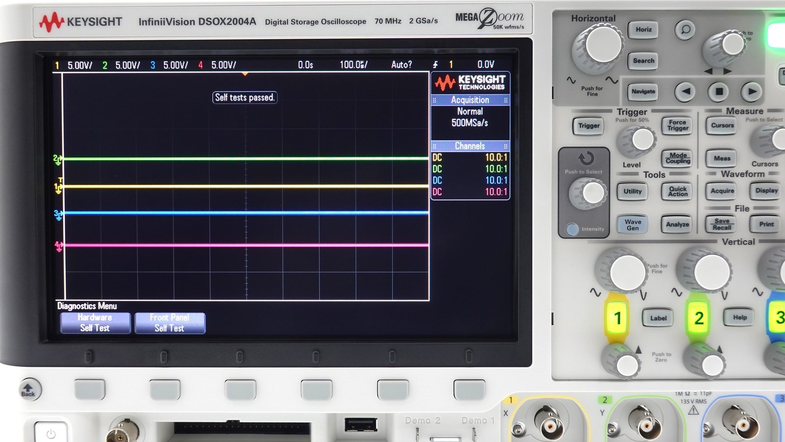 Keysight DSOX2004A Oscilloscope / 70 MHz / 4 Analog Channels