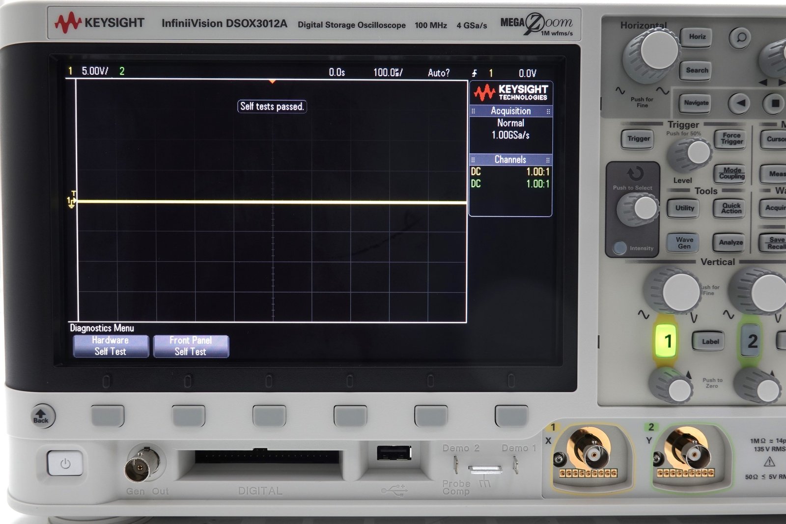 Keysight DSOX3012A Oscilloscope / 100 MHz / 2 Analog Channels