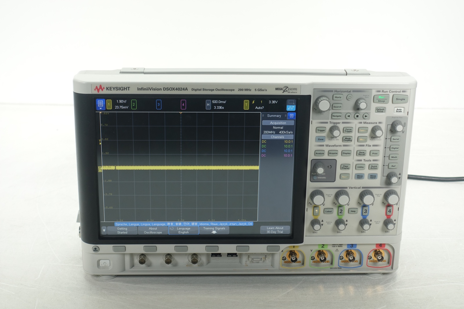 Keysight DSOX4024A Oscilloscope / 200 MHz / 4 Analog Channels