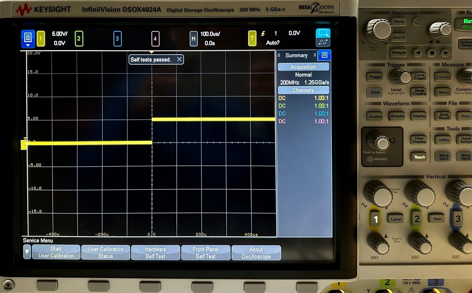 Keysight DSOX4024A Oscilloscope / 200 MHz / 4 Analog Channels