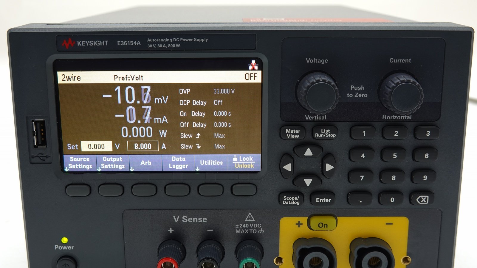 Keysight E36154A DC Power Supply / Single-Output / Auto-range / 30V / 80A / 800W / LAN / USB