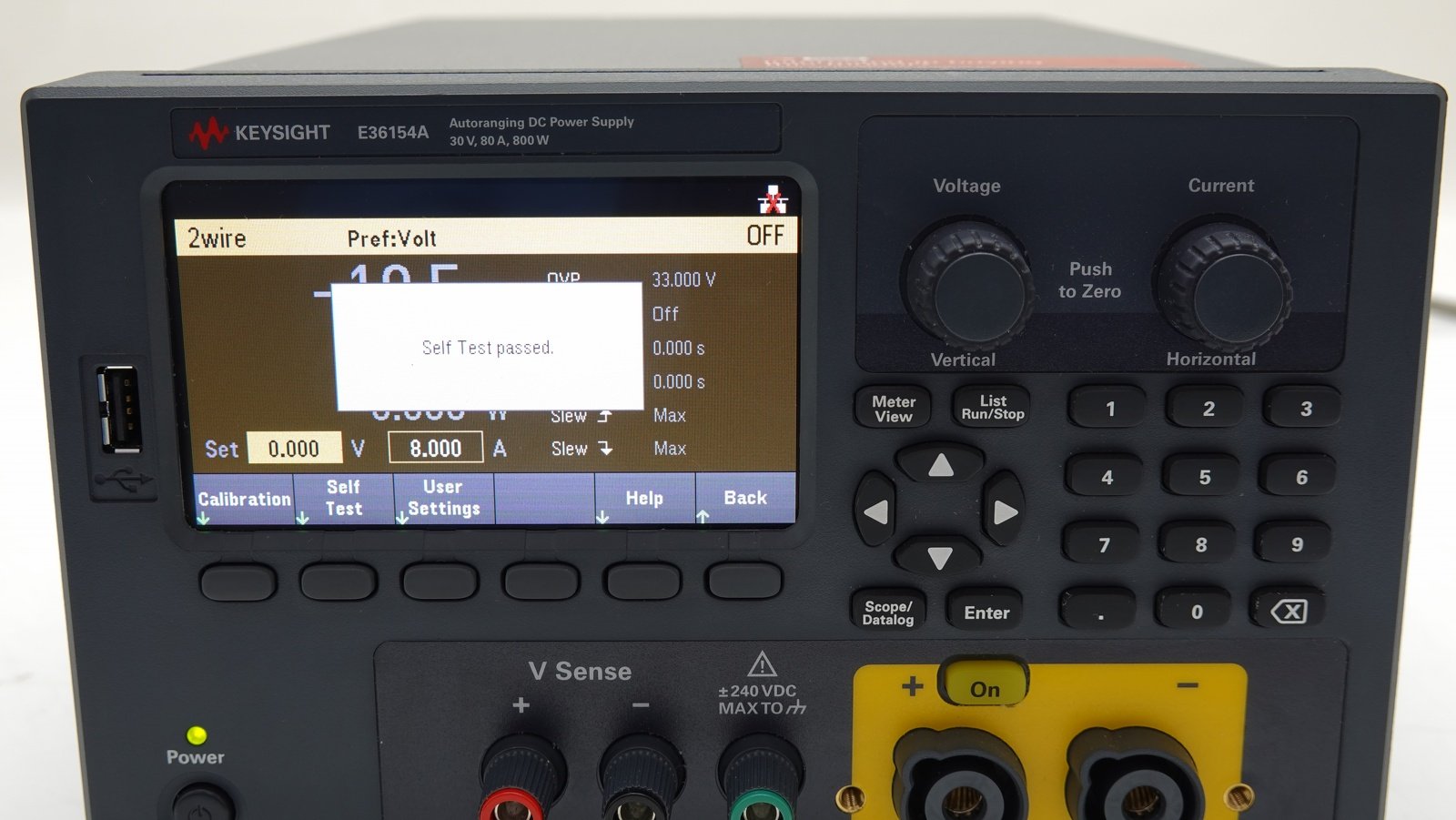 Keysight E36154A DC Power Supply / Single-Output / Auto-range / 30V / 80A / 800W / LAN / USB