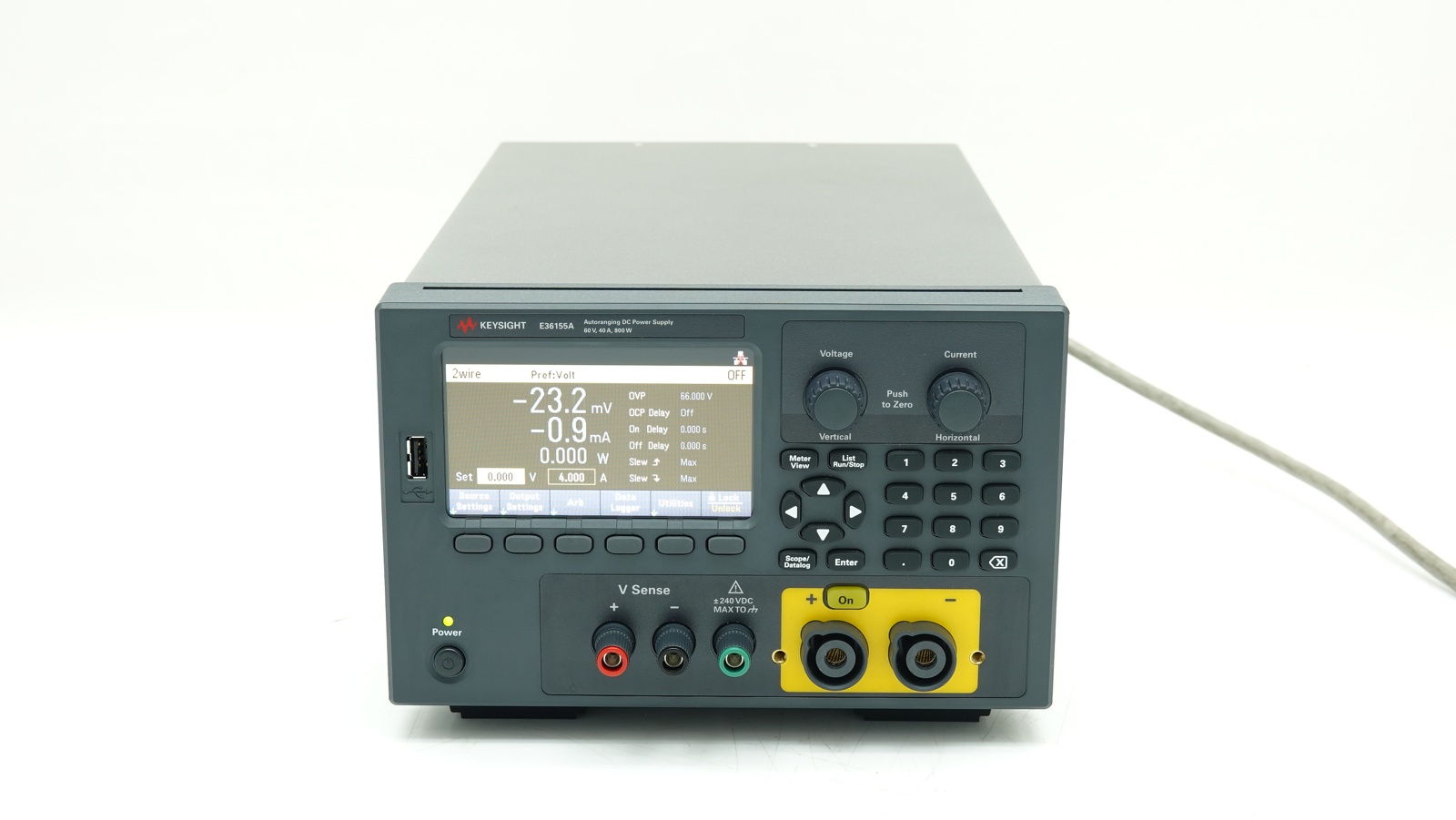 Keysight E36155A DC power supply, single-output, auto-range: 60V, 40A, 800W: LAN, USB