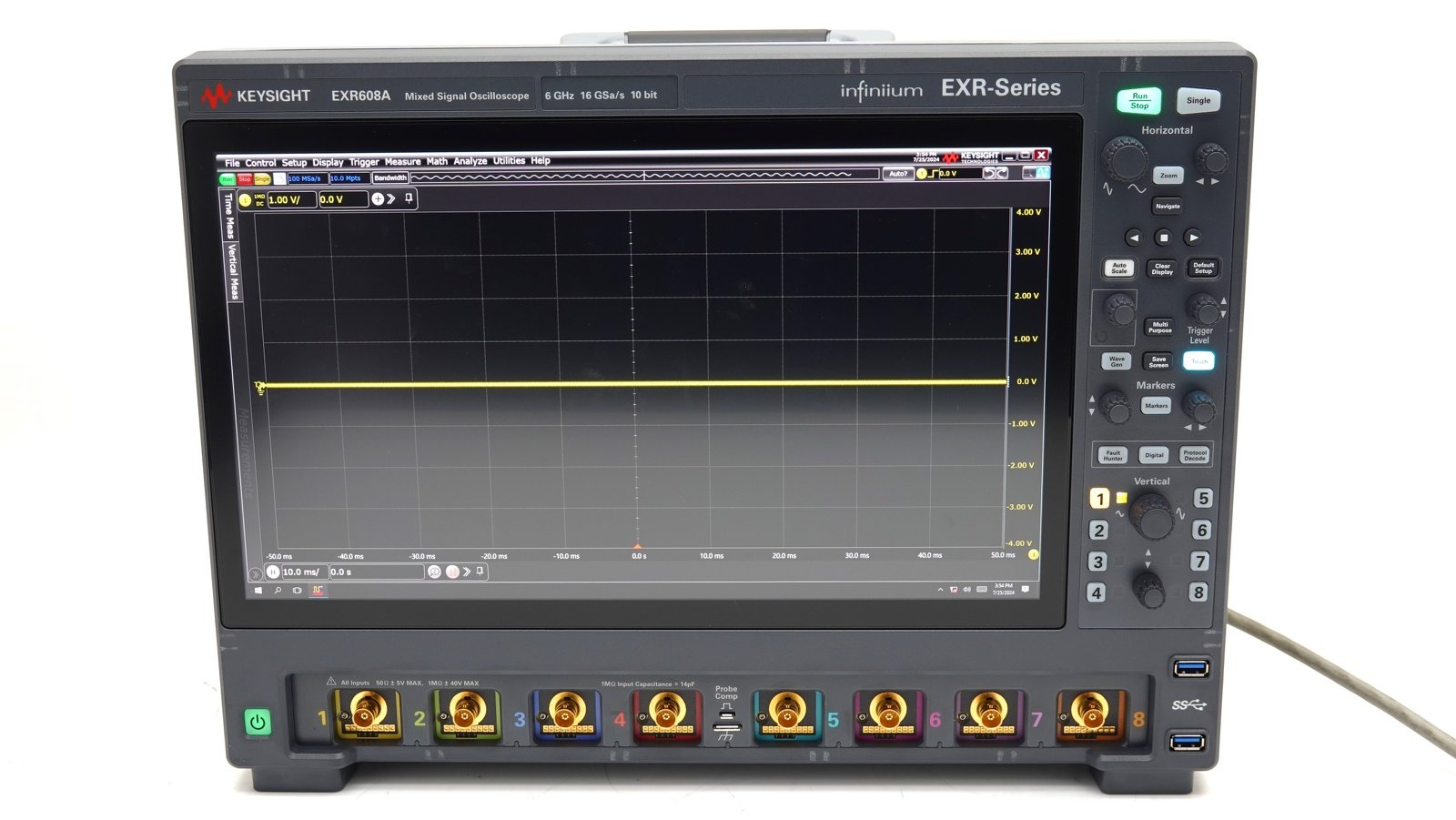 Keysight EXR608A Infiniium EXR-Series Real-Time Oscilloscope / 6 GHz / 16 GSa/s / 8 Channels