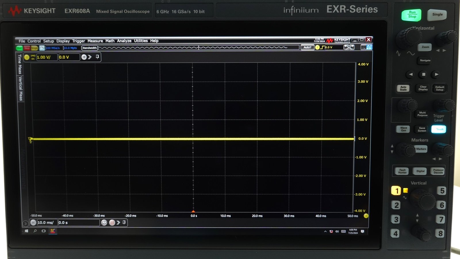 Keysight EXR608A Infiniium EXR-Series Real-Time Oscilloscope / 6 GHz / 16 GSa/s / 8 Channels