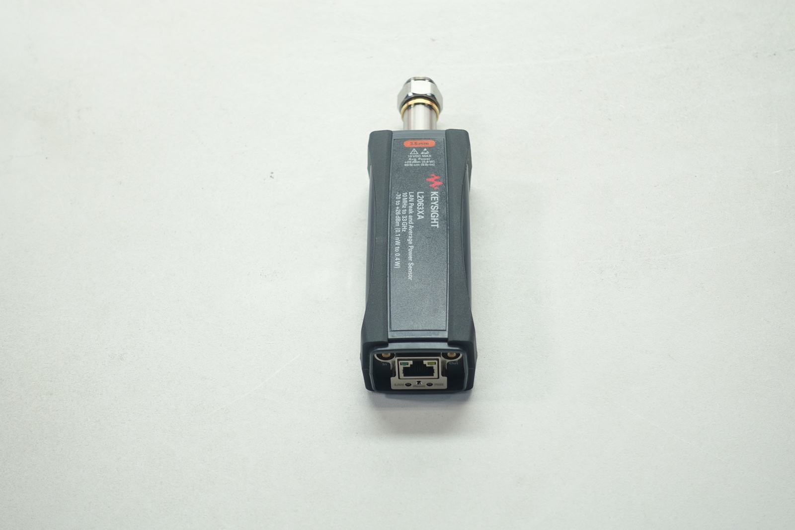 Keysight L2063XA LAN Wide Dynamic Range Average & Peak Power Sensor / 10 MHz to 33 GHz