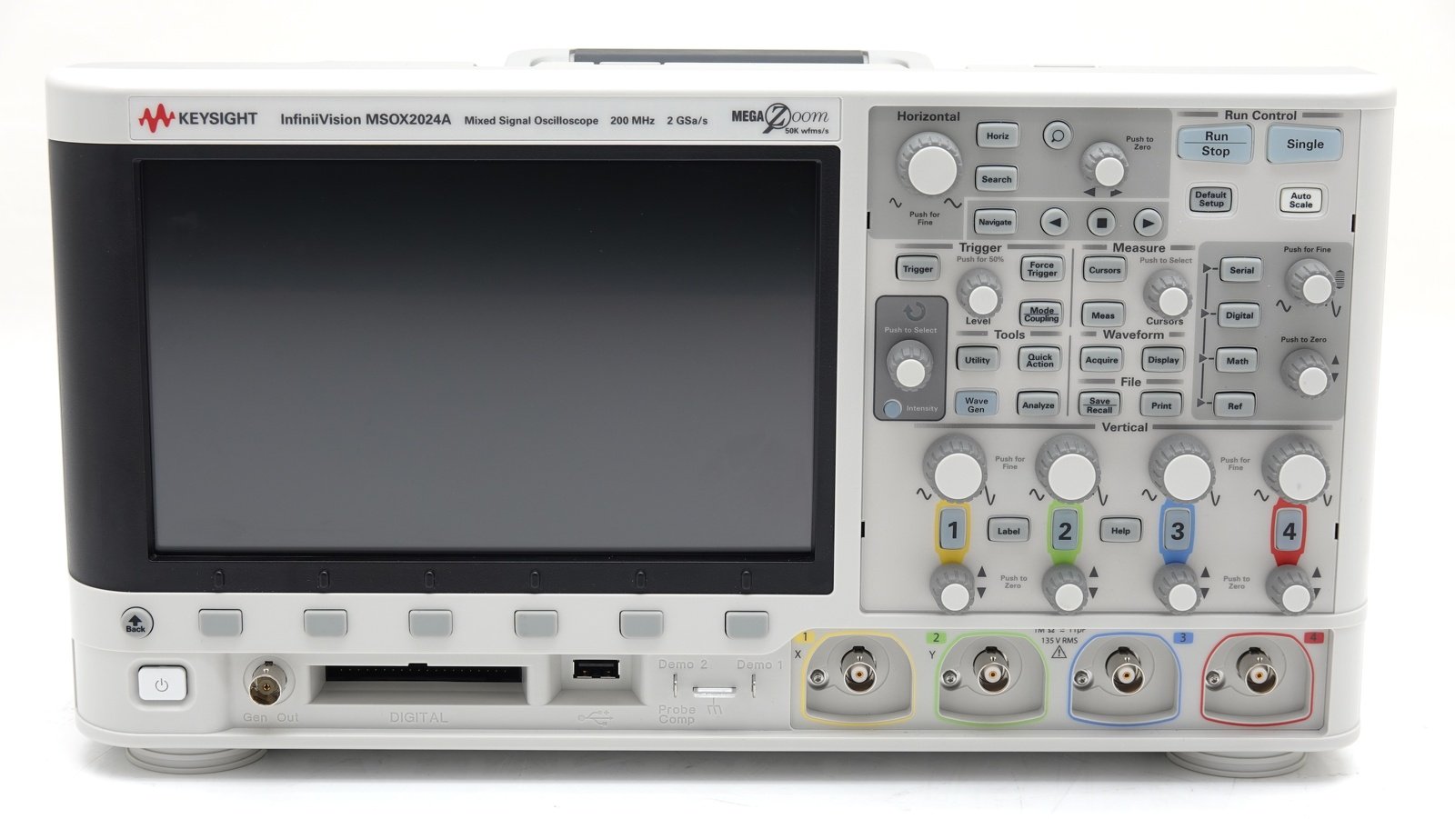 Keysight MSOX2024A Mixed Signal Oscilloscope / 200 MHz / 4 Analog Plus 8 Digital Channels