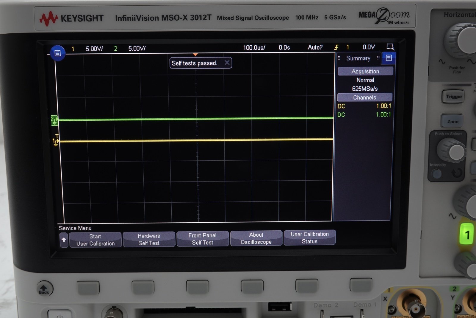 Keysight MSOX3012T Mixed Signal Oscilloscope / 100 MHz / 2 Analog Plus 16 Digital Channels