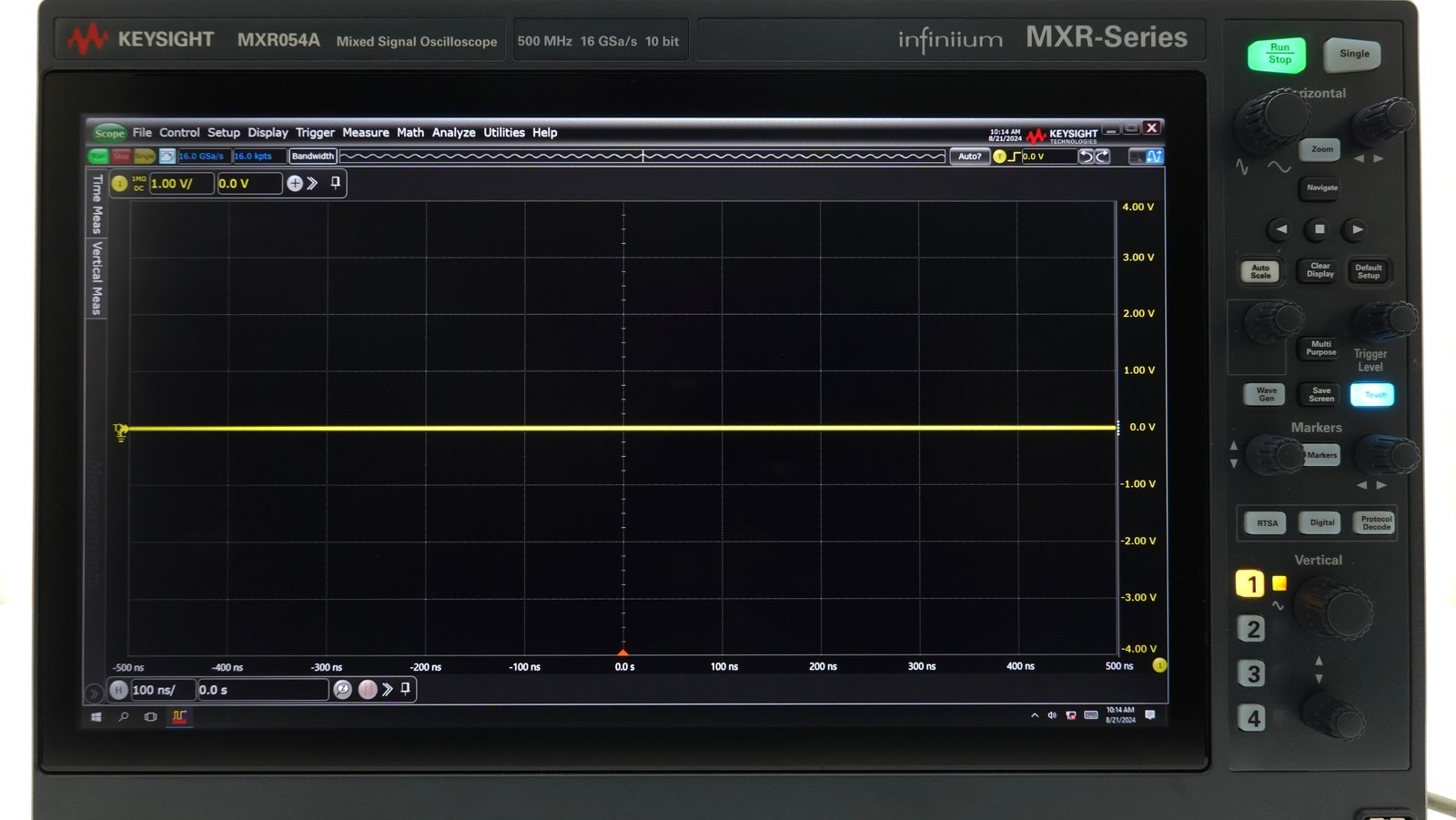 Keysight MXR054A Infiniium MXR-Series Real-Time Oscilloscope / 500 MHz / 16 GSa/s / 4 Channels