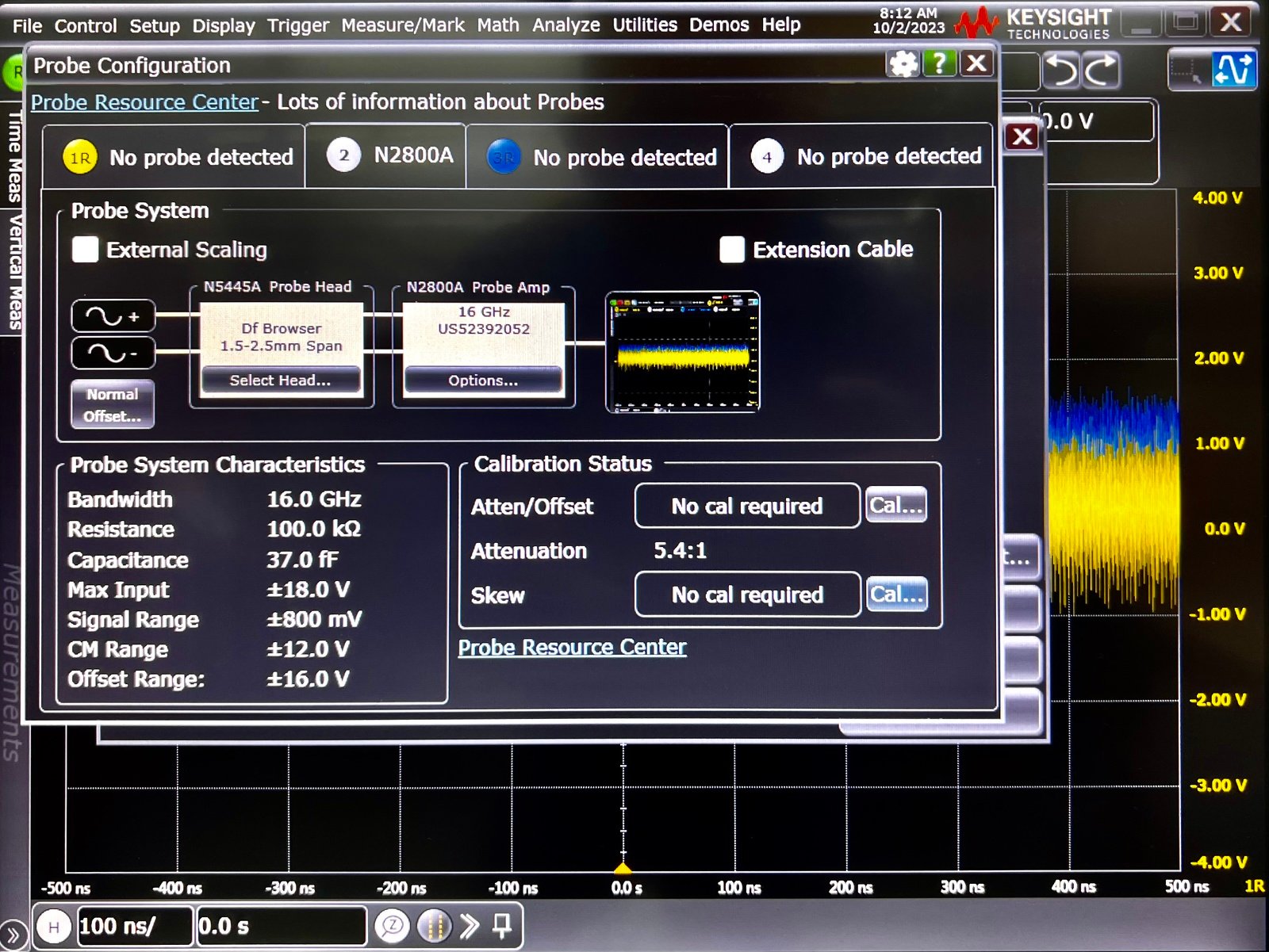 Keysight N2800A InfiniiMax III Probe Amplifier / 16 GHz