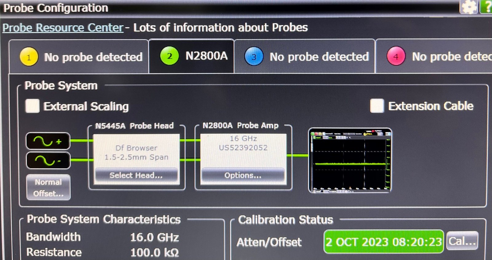 Keysight N2800A InfiniiMax III Probe Amplifier / 16 GHz