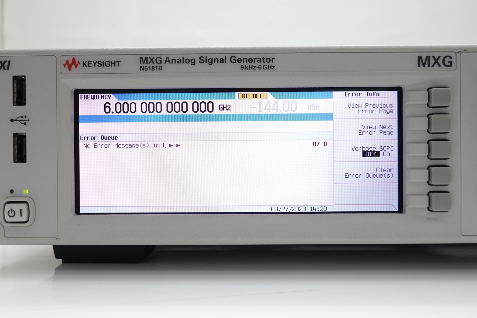 Keysight N5181B-506 9 kHz to 6 GHz