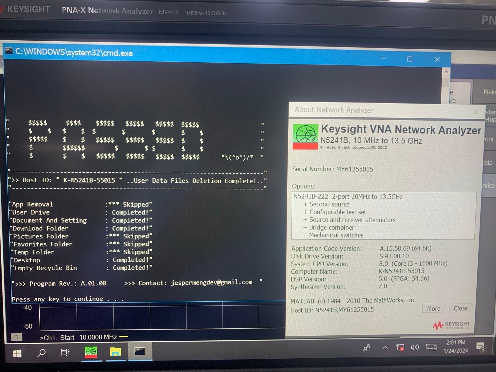 Keysight N5241B PNA-X Network Analyzer / 900Hz/10MHz to 13.5GHz