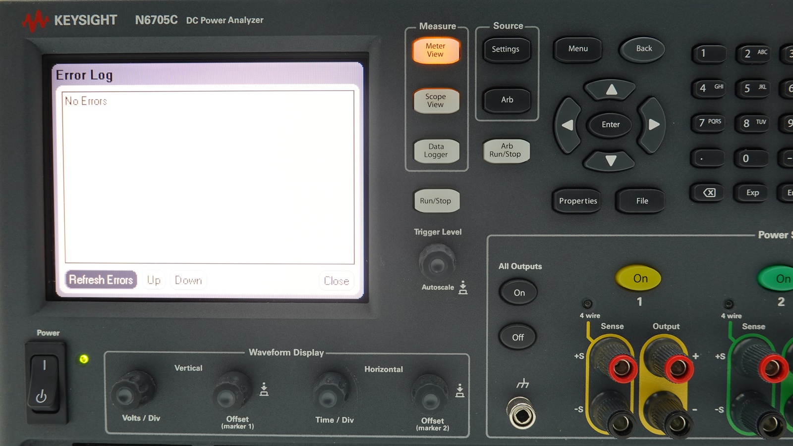 Keysight N6705C DC Power Analyzer Mainframe / Modular / 600W / 4 Slots