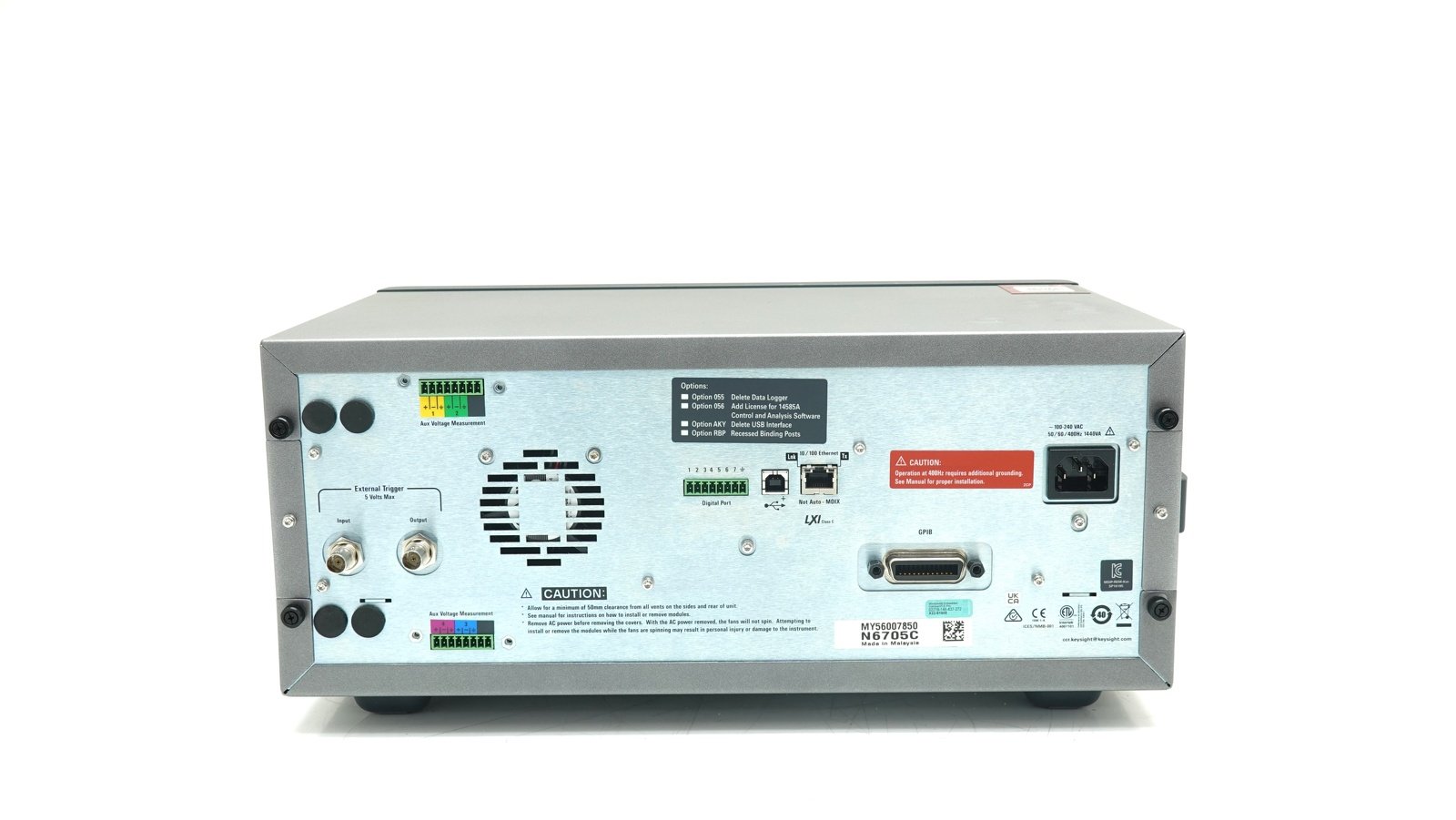 Keysight N6705C DC Power Analyzer Mainframe / Modular / 600W / 4 Slots