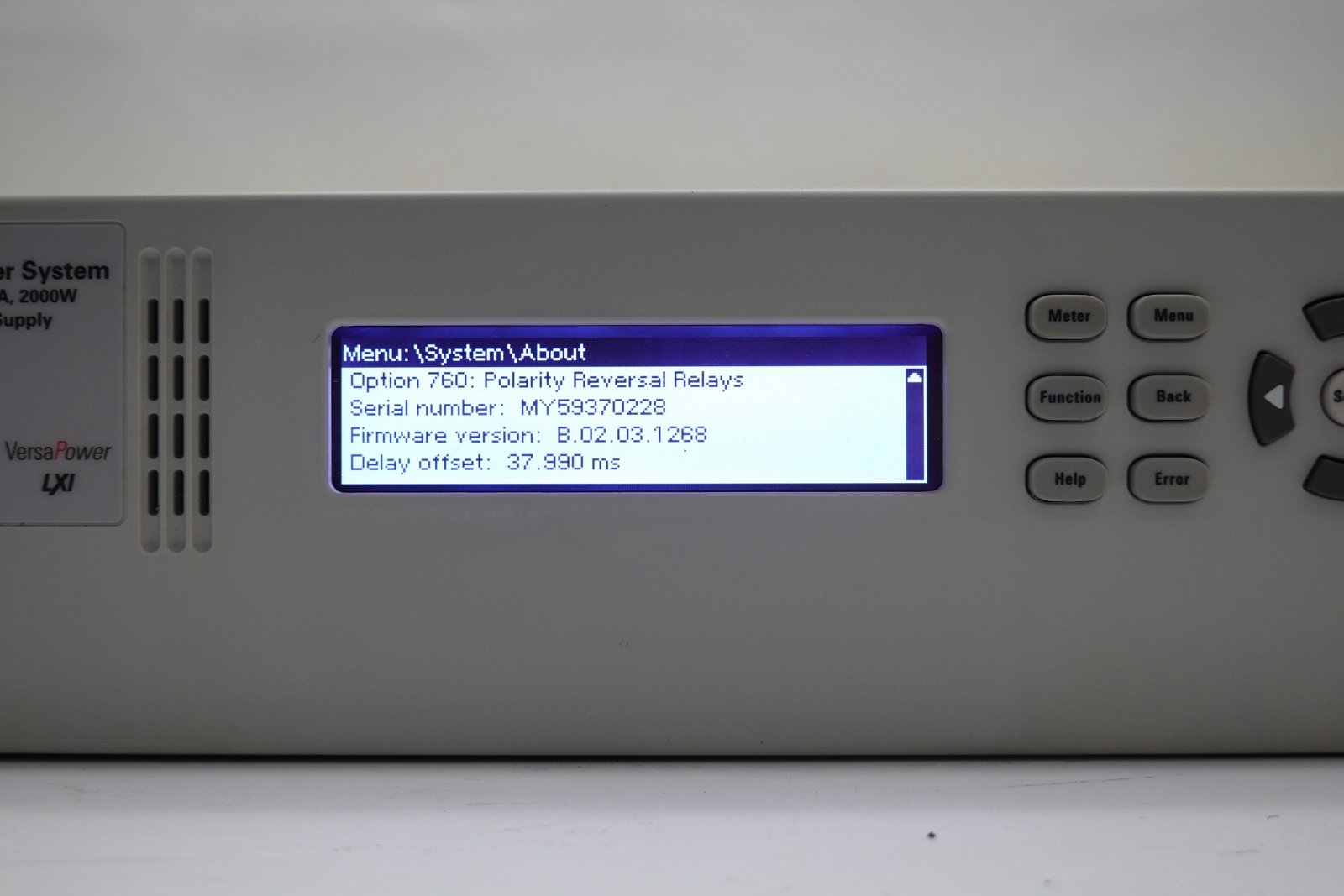 Keysight N7972A Advanced Dynamic DC Power Supply System / 40V / 50A / 2000W