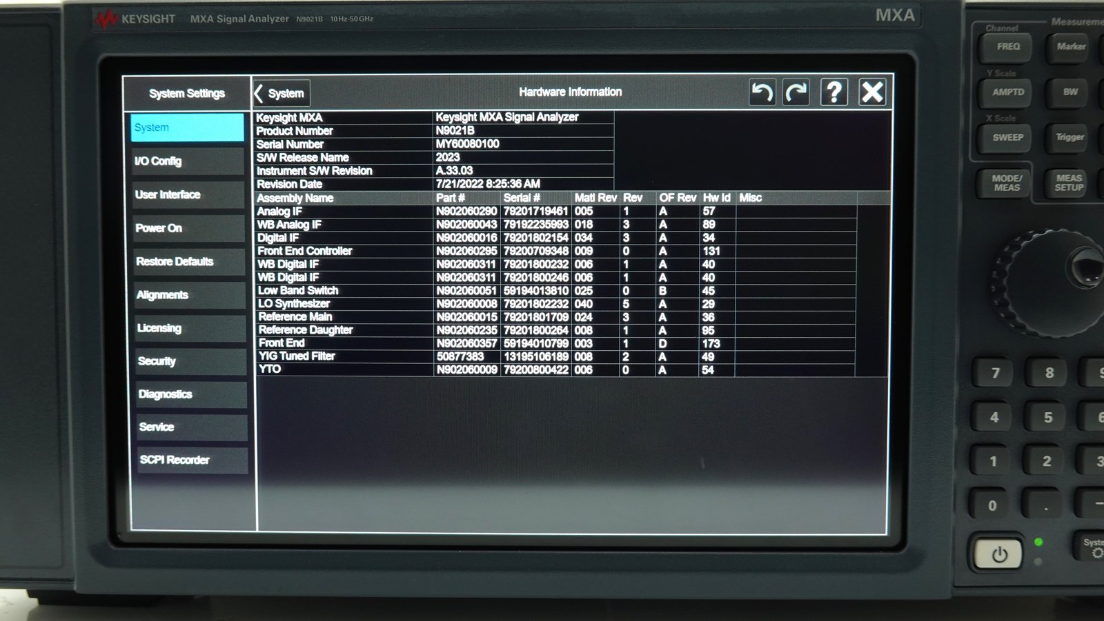 Keysight N9021B-550 10 Hz to 50 GHz