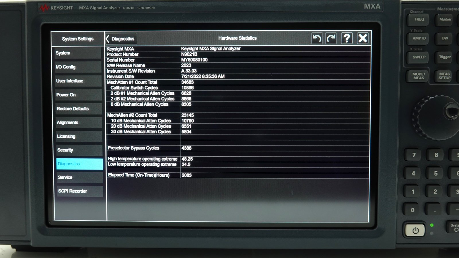 Keysight N9021B-550 10 Hz to 50 GHz