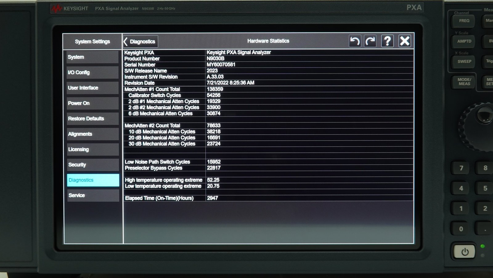 Keysight N9030B-550 2 Hz to 50 GHz