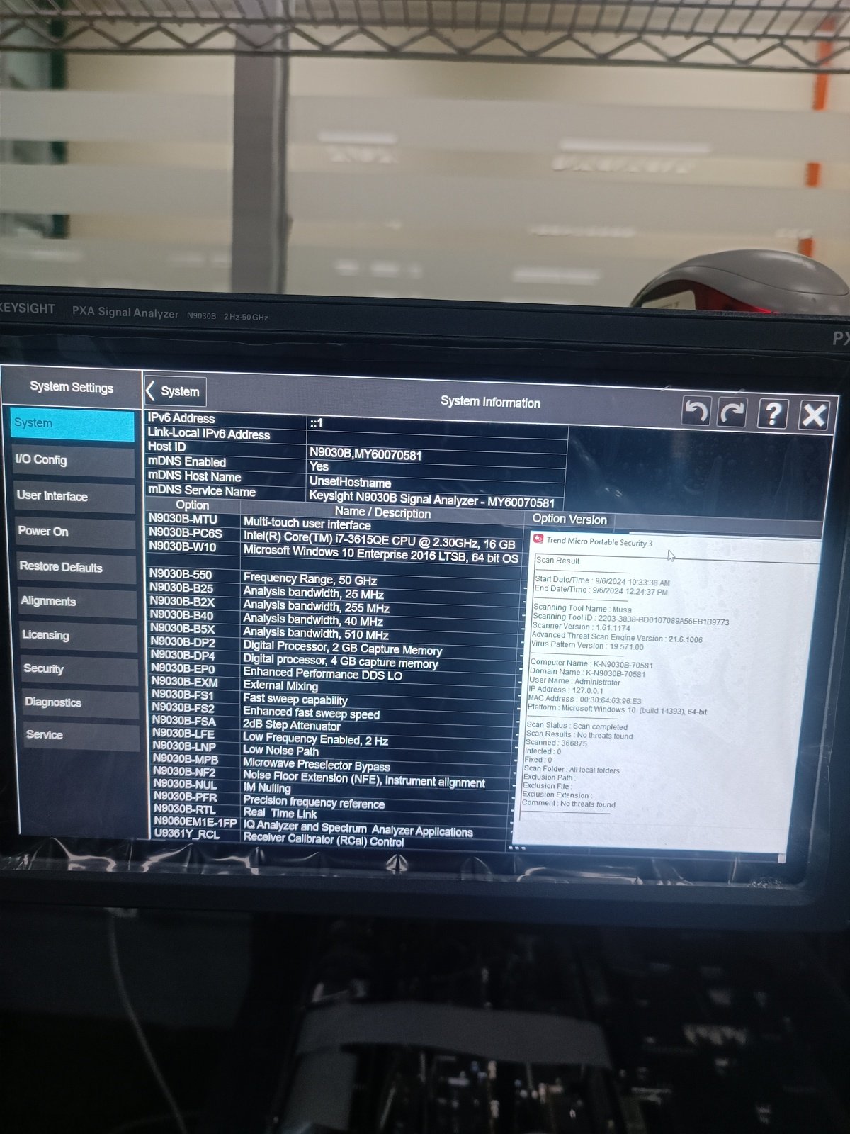 Keysight N9030B-550 2 Hz to 50 GHz