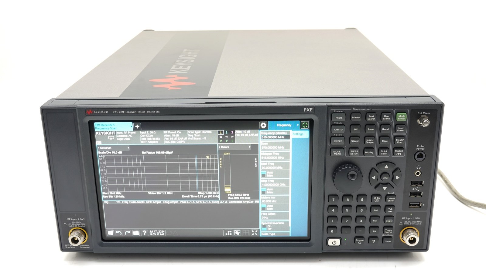 Keysight N9048B-526 1 Hz to 26.5 GHz frequency range