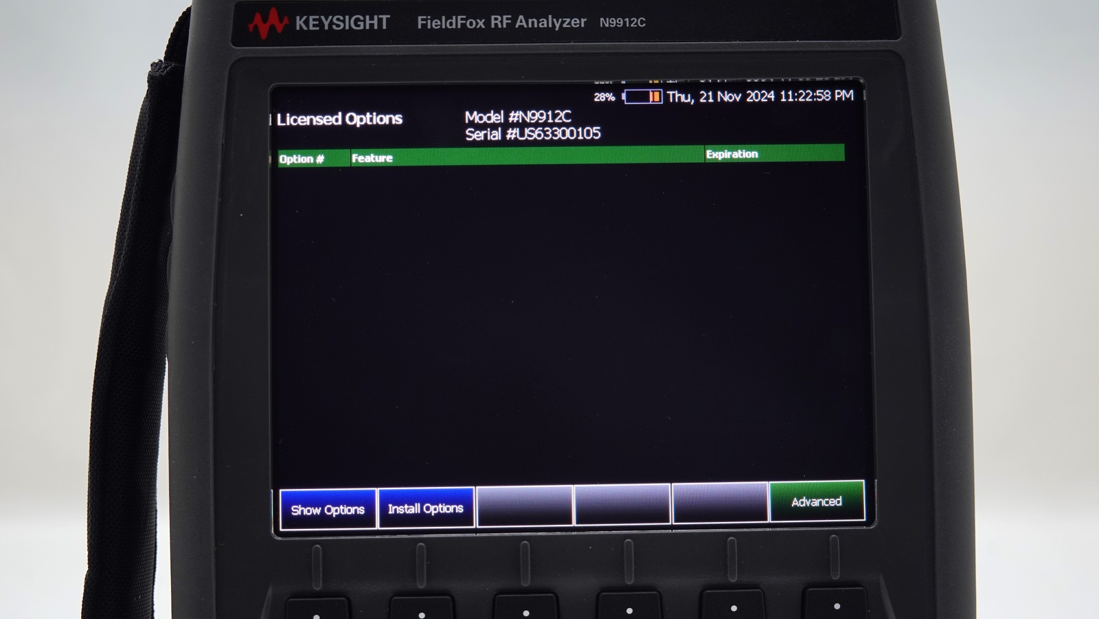 Keysight N9912C FieldFox Handheld RF Analyzer