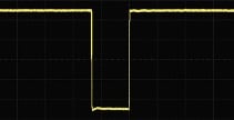 A display showing a pulse wave